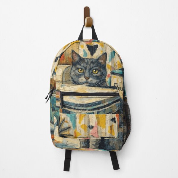 Item preview, Gray Cat In Retro Kitchen designed and sold by VFWChuck.
