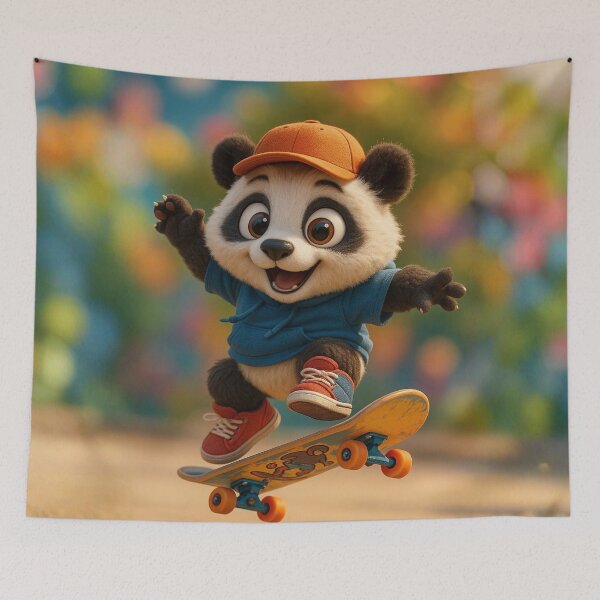 Item preview, Skater Panda designed and sold by Sillytoe.
