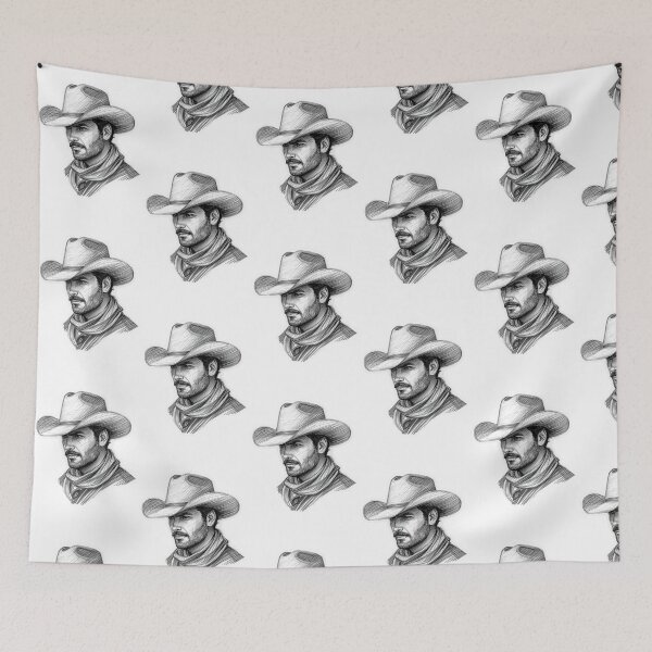 Item preview, cowboy sketch designed and sold by Jara  Palis.