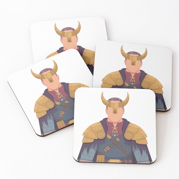 Item preview, Warrior of the Crimson Order | Minimalist Fantasy Knight Portrait designed and sold by SimpleSquirrel.