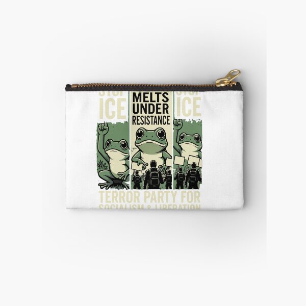 Item preview, Stop ICE Resistance Frog Political Protest Tee designed and sold by Evaevonechi.