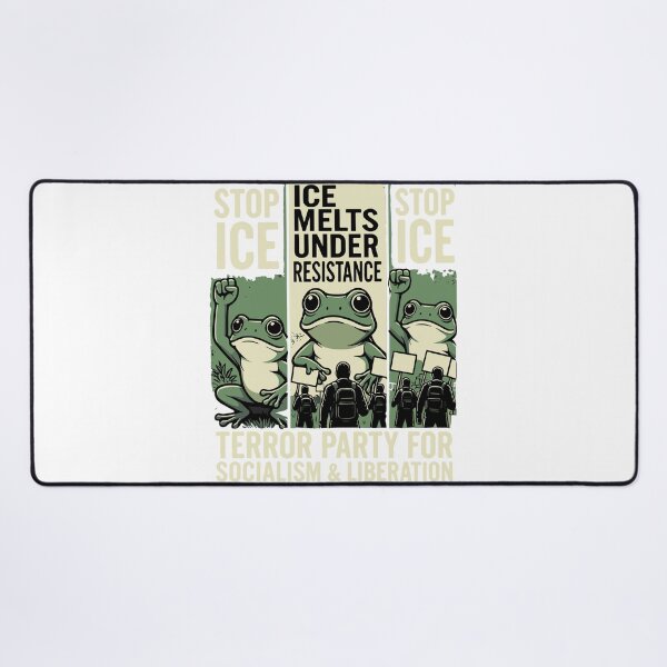 Item preview, Stop ICE Resistance Frog Political Protest Tee designed and sold by Evaevonechi.