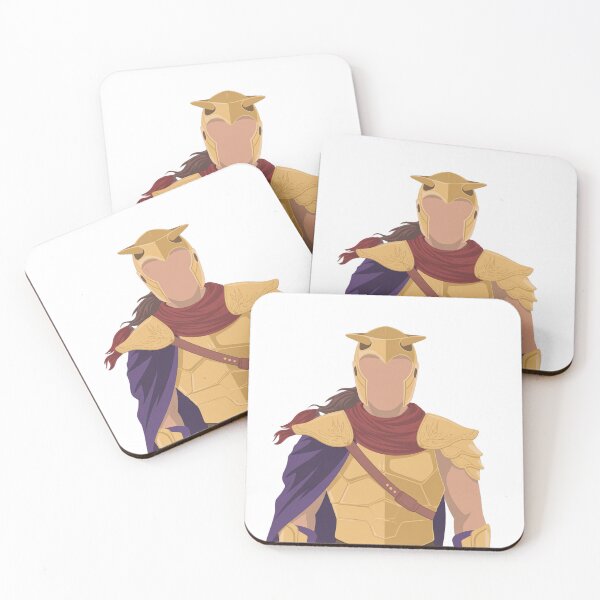Item preview, Warrior of the Crimson Order | Minimalist Fantasy Knight Portrait designed and sold by SimpleSquirrel.