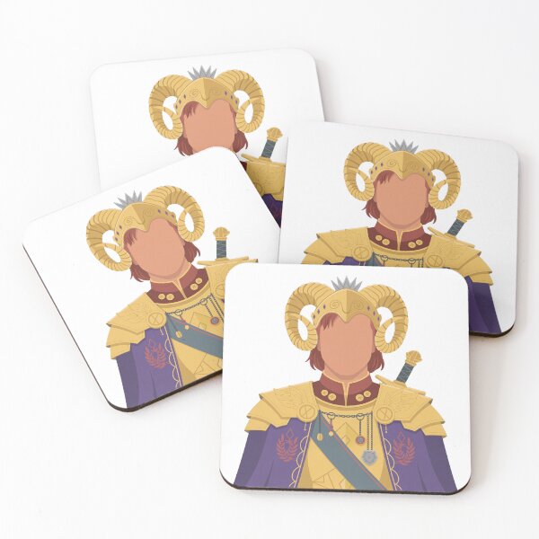 Item preview, Warrior of the Crimson Order | Minimalist Fantasy Knight Portrait designed and sold by SimpleSquirrel.