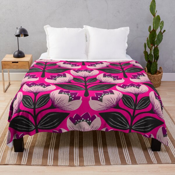 Item preview, Bright and bold tulips in pink and magenta designed and sold by Jennifer Ladd.