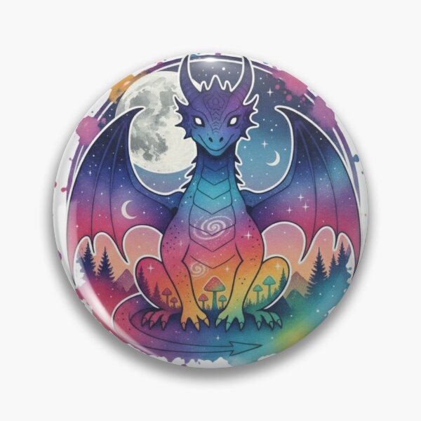 Item preview,  Cute Dragon Moon - Cute Spirit Moon Art designed and sold by Magic  House.