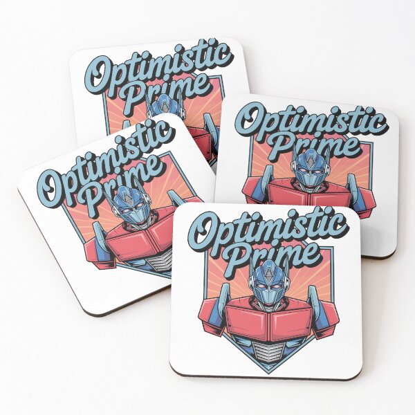 Item preview, Optimistic Prime Retro Robot Parody Graphic designed and sold by Evaevonechi.