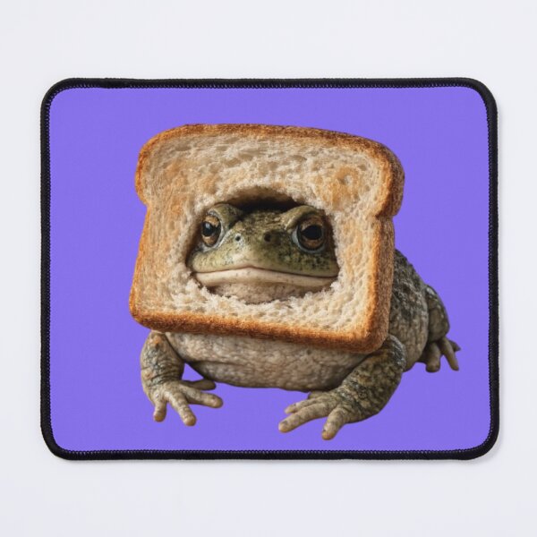 Item preview, A toad with a bread helmet designed and sold by FroggyOnly.