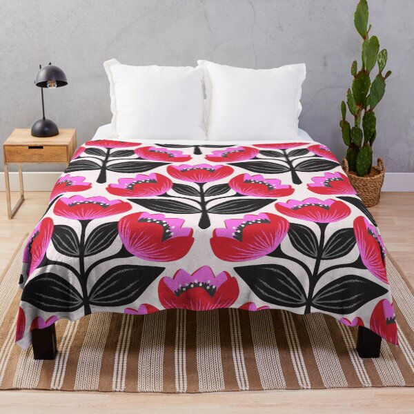Item preview, Bright and bold tulips in red and pink designed and sold by Jennifer Ladd.