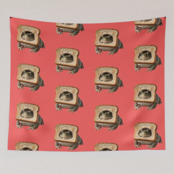 Item preview, A toad with a bread helmet designed and sold by FroggyOnly.