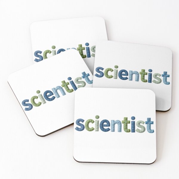Item preview, SCIENTIST - IN FAUX LETTERING designed and sold by AlexOBrienArt.