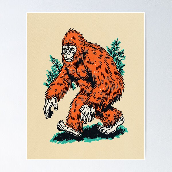 Item preview, Bigfoot Forest Walker Illustration designed and sold by trajeado14.