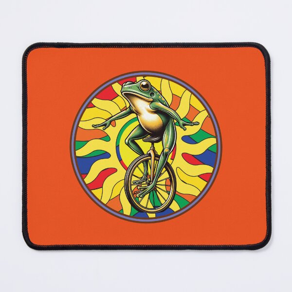Item preview, Psychedelic Frog on a Unicycle designed and sold by Analog Aura .