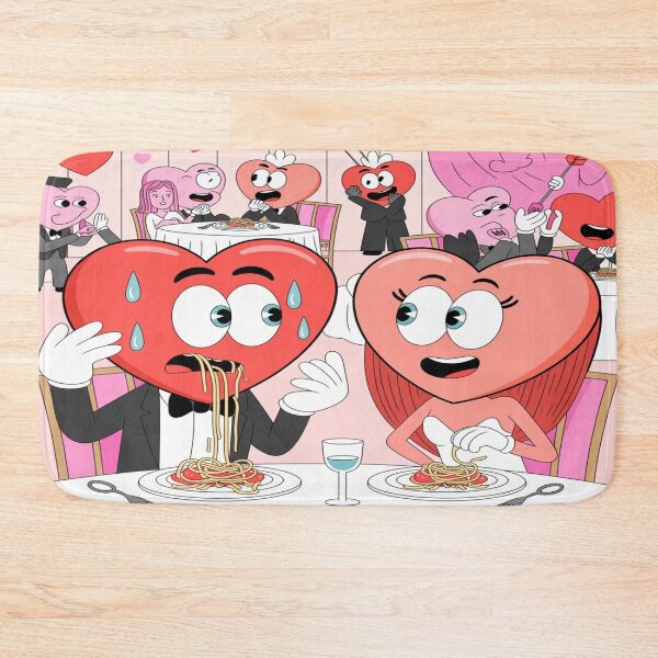 Item preview, Awkward Spaghetti Valentine's | Funny Heart Characters Date designed and sold by Midnight Veil Designs.