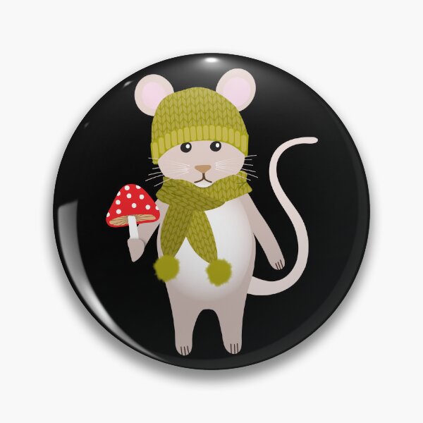 Item preview, Woodland mouse with a mushroom designed and sold by Jennifer Ladd.