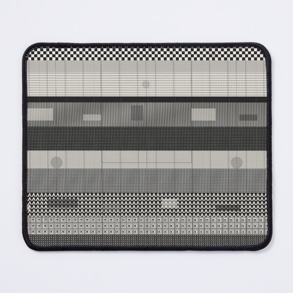 Item preview, Otti Berger Inspired Monochrome Stripe Weave - Abstract Geometric Textile Pattern designed and sold by The boys.