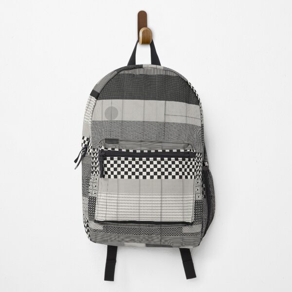 Item preview, Otti Berger Inspired Monochrome Stripe Weave - Abstract Geometric Textile Pattern designed and sold by The boys.
