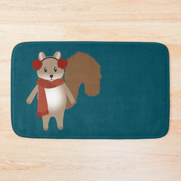 Item preview, Woodland squirrel in earmuffs  designed and sold by Jennifer Ladd.