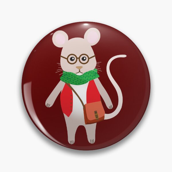 Item preview, Woodland mouse with glasses designed and sold by Jennifer Ladd.