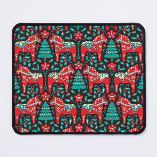 Item preview, Dala horse Christmas pattern designed and sold by Jennifer Ladd.