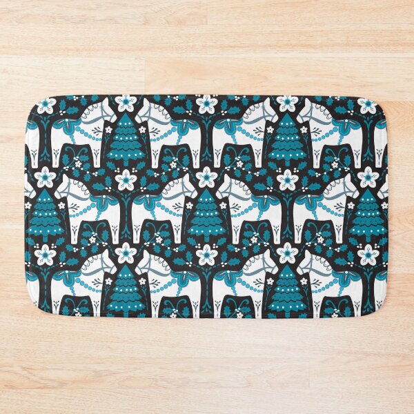 Item preview, Dala horse Christmas pattern designed and sold by Jennifer Ladd.
