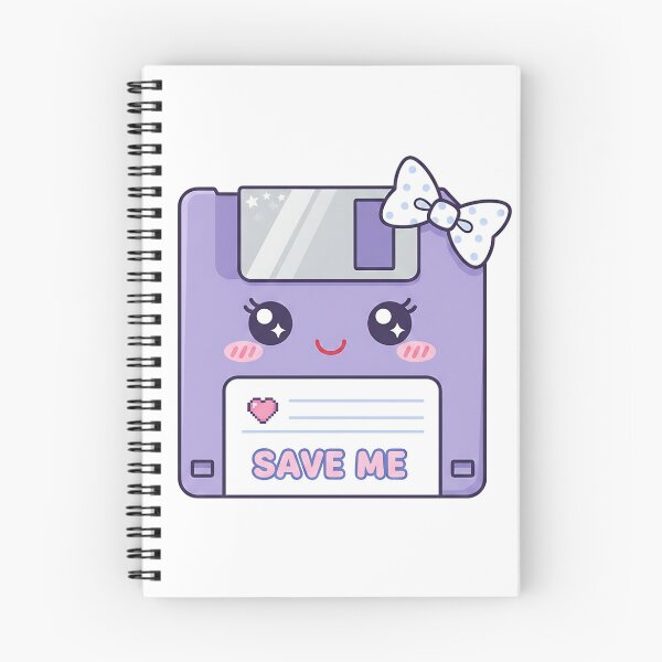 Item preview, Kawaii Purple Floppy Disk – Save Me designed and sold by GlobalBoom.