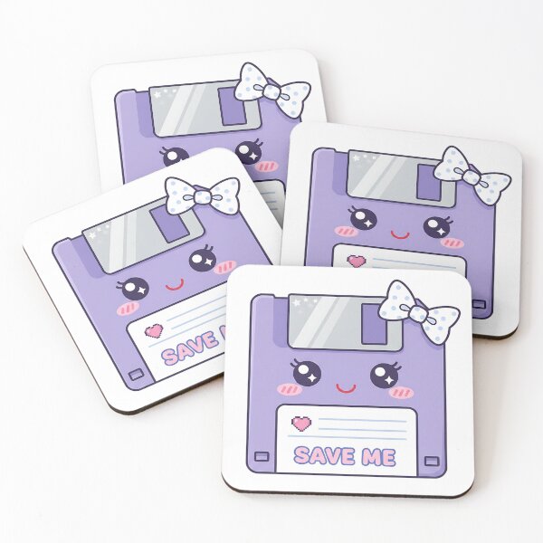 Item preview, Kawaii Purple Floppy Disk – Save Me designed and sold by GlobalBoom.