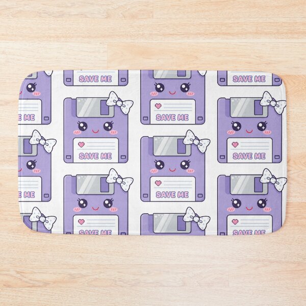 Item preview, Kawaii Purple Floppy Disk – Save Me designed and sold by GlobalBoom.