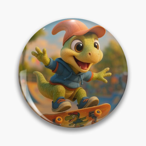 Item preview, Skater Parasaurolophus Dinosaur designed and sold by Sillytoe.