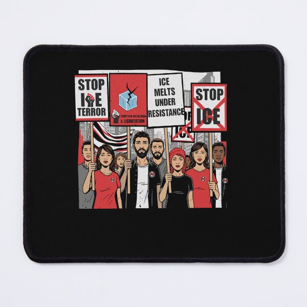 Item preview, Stop ICE Resistance Crowd Activist Poster Tee designed and sold by Evaevonechi.