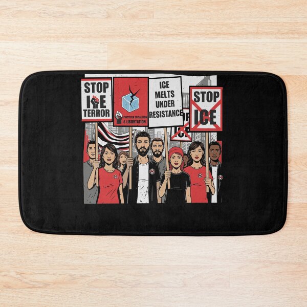 Item preview, Stop ICE Resistance Crowd Activist Poster Tee designed and sold by Evaevonechi.