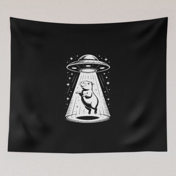 Item preview, Capybara Abducted by UFO designed and sold by jkrphoto.