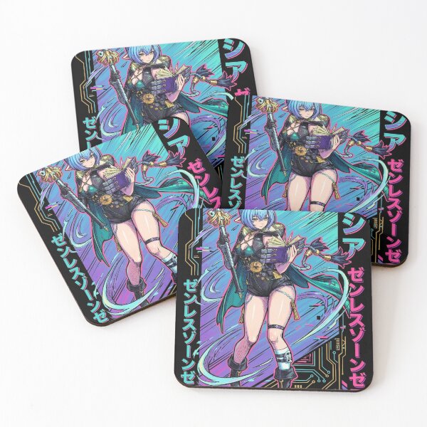 Item preview, Lucia Elowen Zenless Zone Zero Synth Retrowave Neon designed and sold by Senpaiwaves.