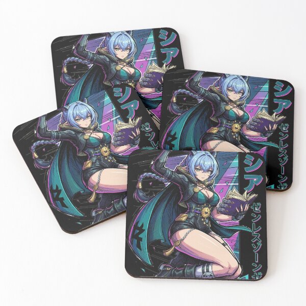 Item preview, Synth Retrowave Lucia Elowen Zenless Zone Zero Art designed and sold by Senpaiwaves.