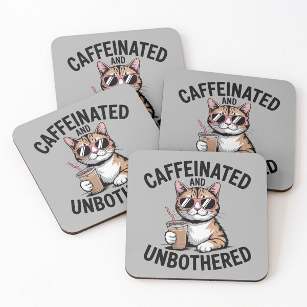 Item preview, Caffeinated and Unbothered designed and sold by theartfulaspie.