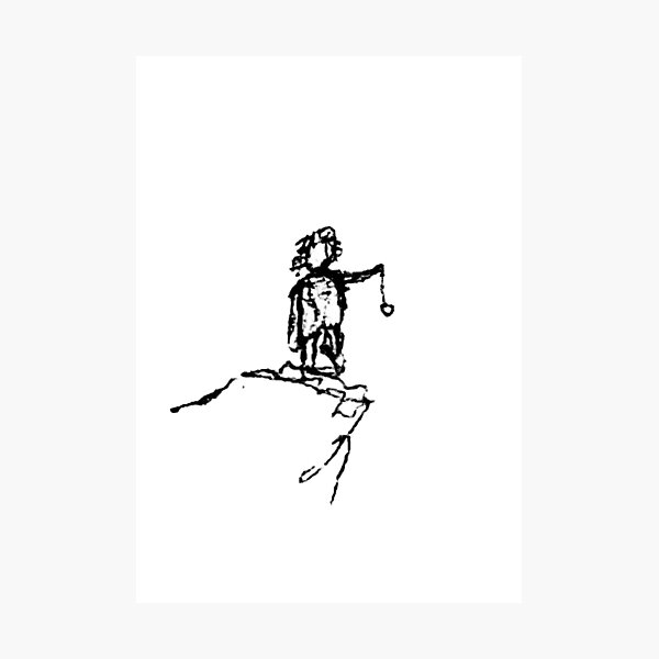 Item preview, Frodo Holding the Ring of Power Mt Doom sketch designed and sold by day-s.