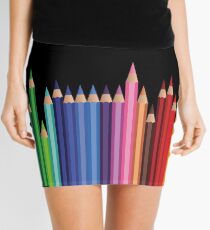 Teacher and art student colored pencils Mini Skirt