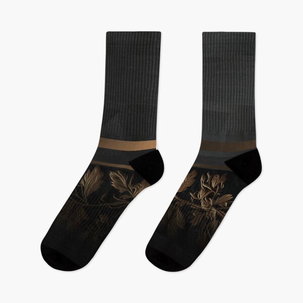 Item preview, Delicate black & gold floral designer texture pattern   designed and sold by Ink-Fluence.