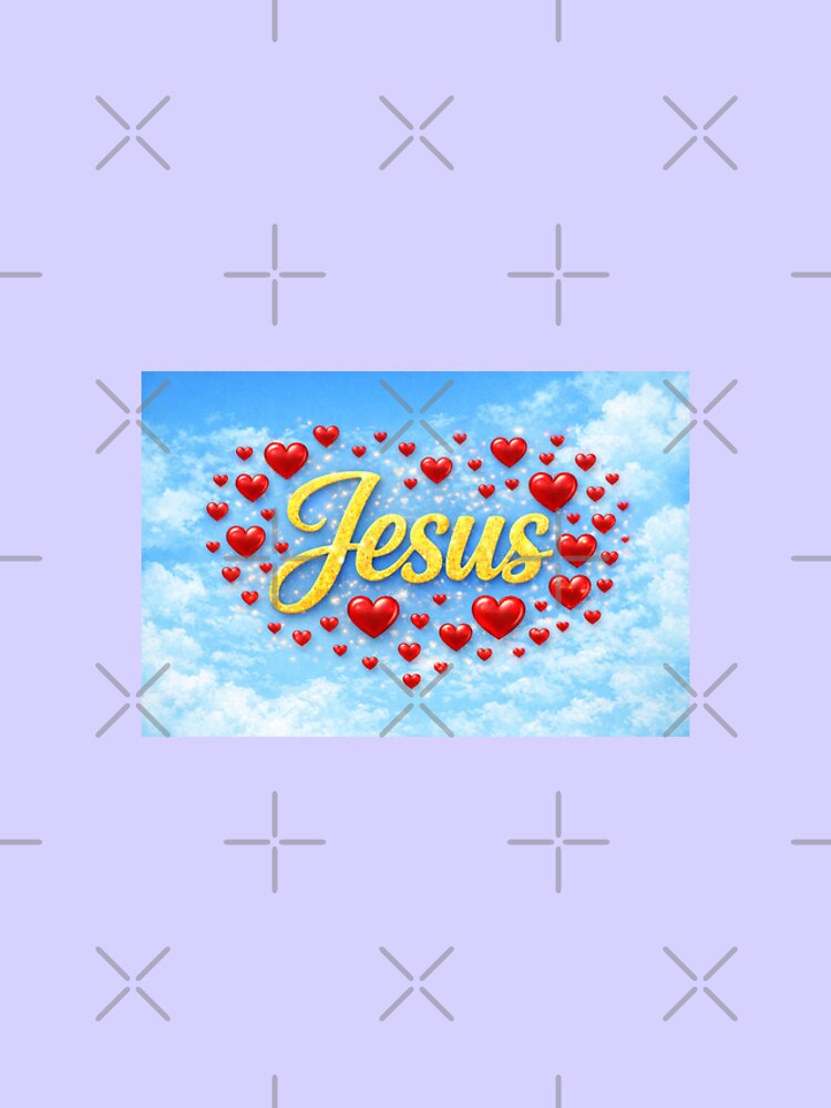 Imagen 5 de 5, Funda de iPhone con la obra Golden Jesus Heart Sky Christian Design, diseñada y vendida por Holy-Scripture.