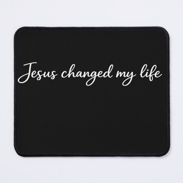 Item preview, Jesus Changed My Life – Minimalist Christian Faith Quote T-Shirt designed and sold by Dexters Inspiring Creations.