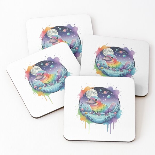 Item preview, Cute Platypus Moon - Cute Spirit Moon Art designed and sold by Magic  House.