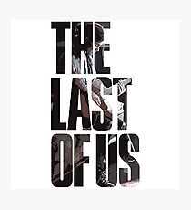 Lámina fotográfica The Last of Us Logo con Ellie.