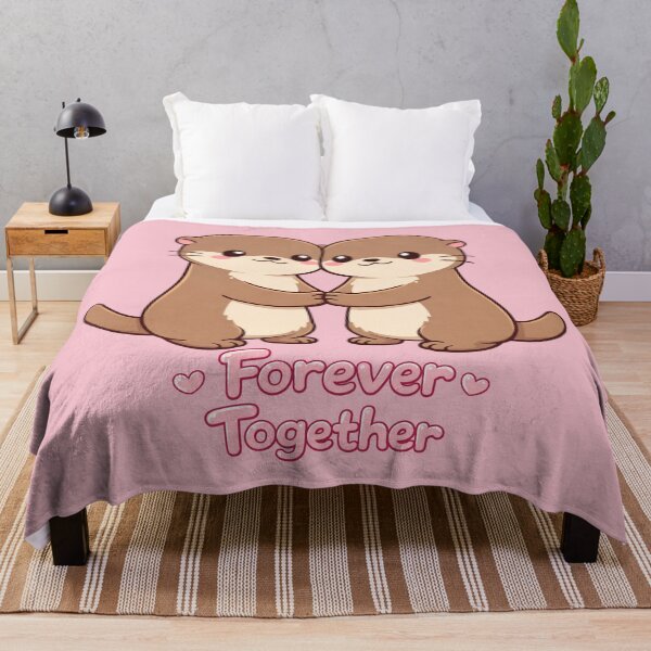 Item preview, Forever Together Cute Otters designed and sold by Molineriani.