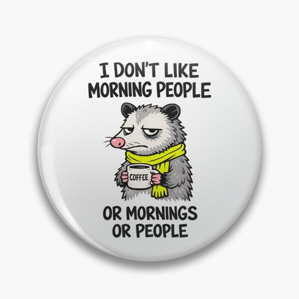 Item preview, I DON’T LIKE MORNING PEOPLE OR MORNINGS OR PEOPLE designed and sold by sollunadesignns.