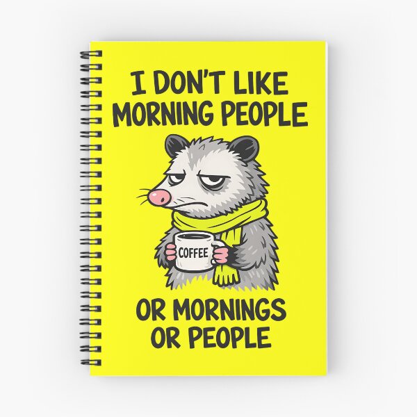Item preview, I DON’T LIKE MORNING PEOPLE OR MORNINGS OR PEOPLE designed and sold by sollunadesignns.