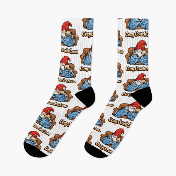 Item preview, Cozy Couch Crew – Gnome and Pug Snuggle Illustration designed and sold by Moriarty's Digital Visions.