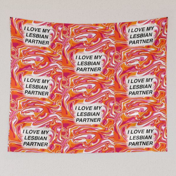 Item preview, I Love My Lesbian Partner (Lesbian Pride) designed and sold by artist-wanna-be.