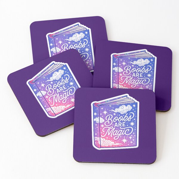 Item preview, Books Are Magic Sticker | Cute Magical Book Aesthetic | Bookish Reading Stars & Clouds designed and sold by theliteraryedit.