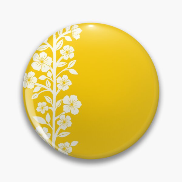Item preview, Flower silhouettes on yellow designed and sold by Jennifer Ladd.