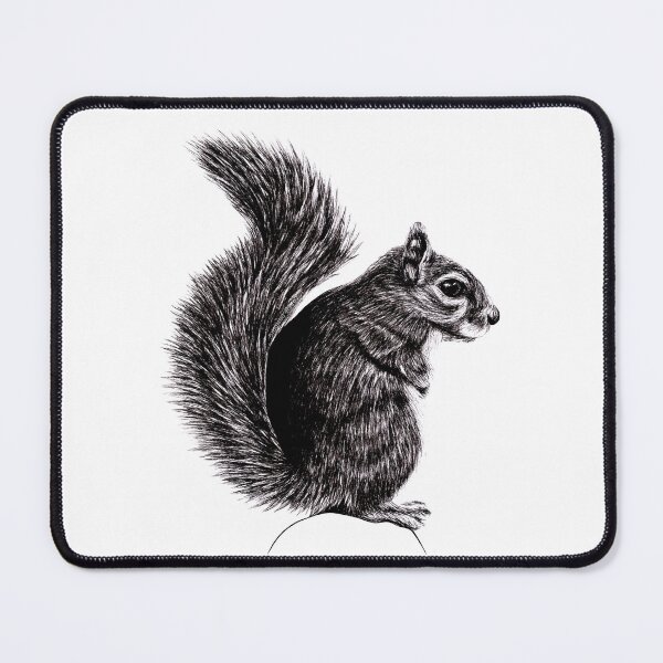 Item preview, Grey squirrel illustration designed and sold by LorenDowding.